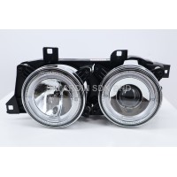 BMW E32 / E34 88-94 Projector Headlamp w Ring